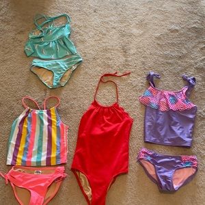 Girls size 7/8 Medium swim suits